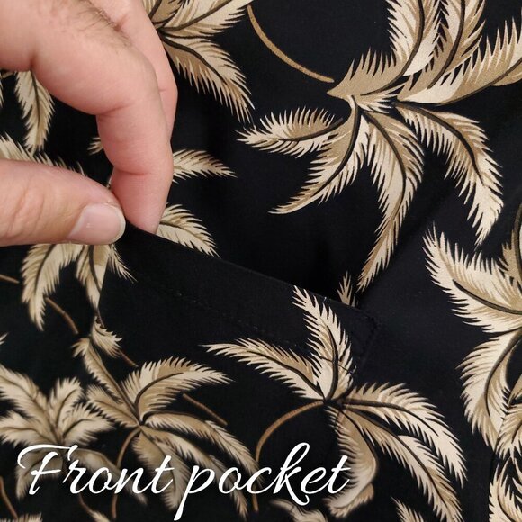 Paradise Found Hawaiian Shirt Palm Trees Vintage Honolulu Made USA Men's 2XL - Picture 7 of 12